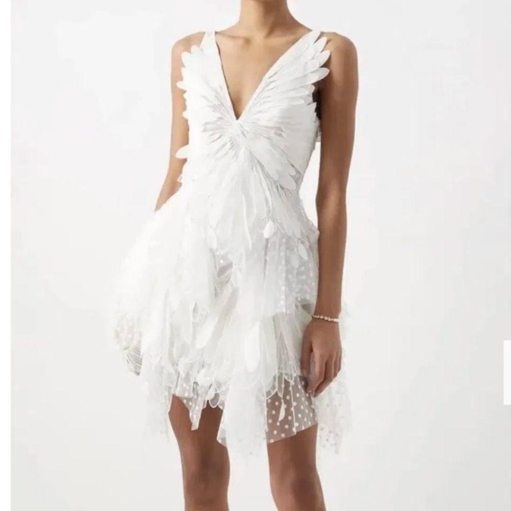 Zimmermann Rhythmic Fluted Mini Dress Size 0